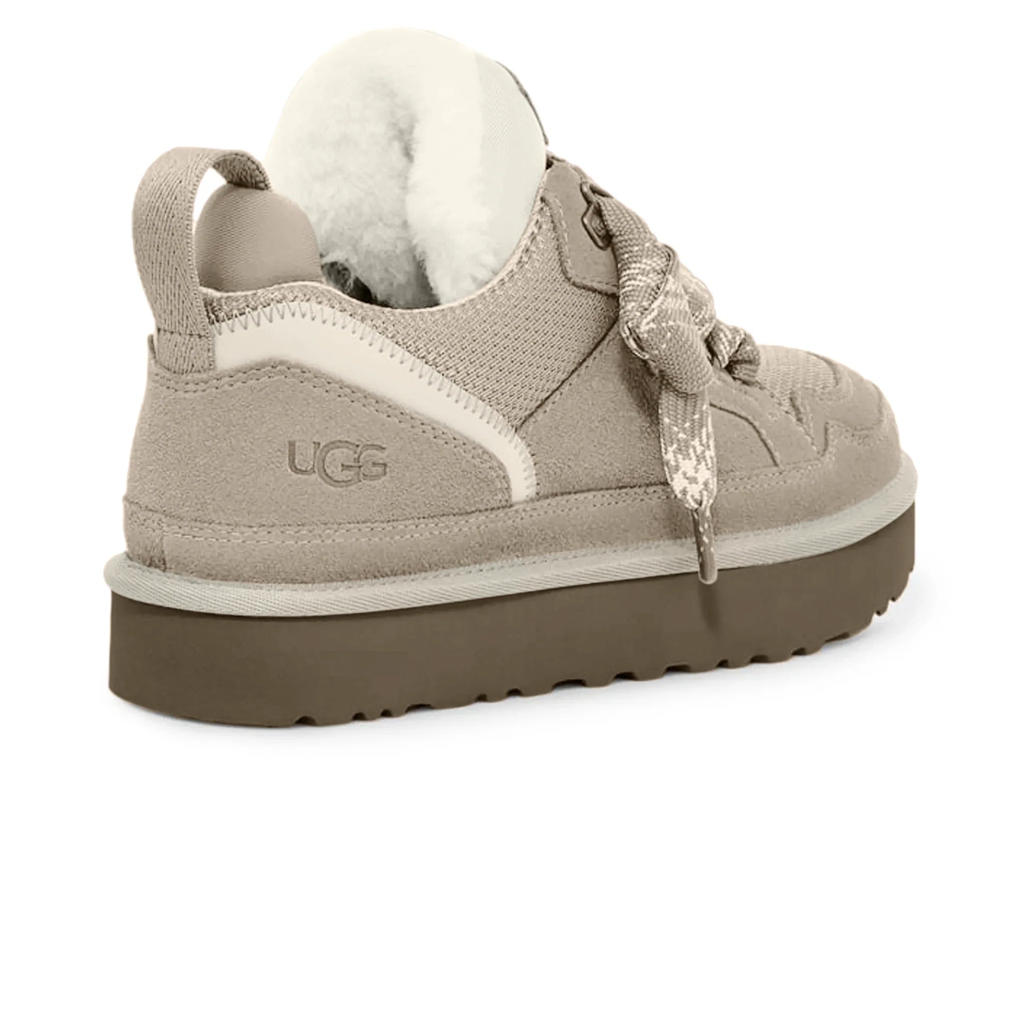 Back side view of UGG Lowmel Trainer Pumice (W) 1144032-PMC